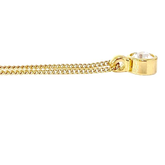 Christian Dior Circle Round White Crystal Pendant Necklace. 17" 5.3g. - Picture 9 of 13